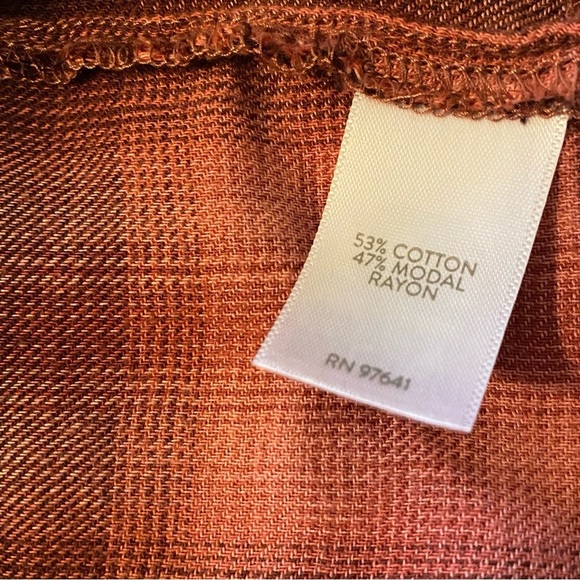 J. Jill Plaid tiered ombre plaid flannel tunic. Size L. - Picture 4 of 4